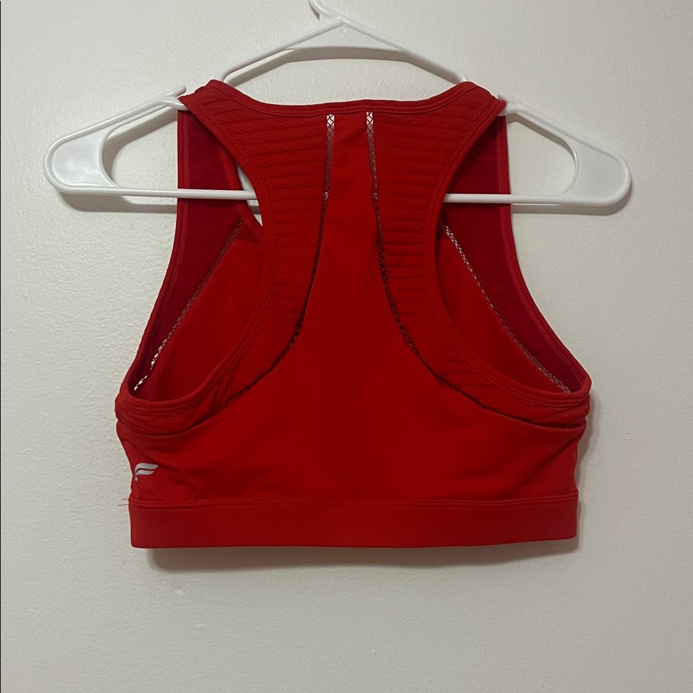 FABLETICS Red Razor Back Sports Bra - Picture 3 of 4
